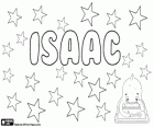 Isaac, nom d'origen hebreu. Nom bíblic derivat Itzhak o Yitzhak, un dels tres patriarques