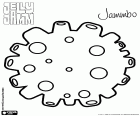 El planeta Jammbo de JellyJamm. Jammbo és un planeta musical. Seus cràters emeten notes i sons