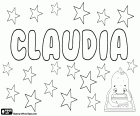 Clàudia, nom d'origen llatí. Forma femenina del nom romà Claudius