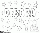 Dèbora, nom d'origen hebreu, utilitzat en moltes llengües per a les nenes. Derivat de Deborah, un nom bíblic
