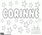 Corinne, nom d'origen grec. Derivat de Korinna, diminutiu del nom grec Kore. El seu significat és joveneta