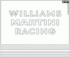 Logotip de l'equip de Fórmula 1, Williams Martini Racing
