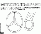 Logotip de l'AMG Mercedes Petronas F1 Team, escuderia de Fórmula 1