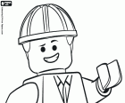 La cara del personatge principal de la pel·lícula Lego, Emmet