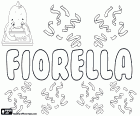 Fiorella, nom femení de origen llatí derivat de florem. Fiorella, variant italiana de noms com ara Flora i Fiora entre d'altres