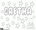 Gretha, nom de noia. Gretha, variant de Grethe i Greta