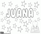 Juana, forma femenina de Juan, Joan en castellà. És el diminutiu de Juana Juanita