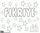 Fikriye, nom turc. Prové del nom àrab Fikriyya, femení de Fikri que significa intel·lectual