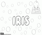 Iris, nom de noia, deessa de l'Olimp, la Missatgera dels déus de la mitologia grega. Iris, nom d'origen grec en molts idiomes