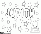 Judith, variant de Judit, nom d'origen hebreu. Judith, nom en diversos idiomes