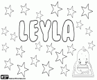 Leyla, variant de Leila, Laila i Layla entre d'altres. Leyla, nom de nena, el seu significat és la bellesa de la nit