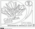 Logotip de la Copa del món de futbol femení FIFA 2015. El Campionat del món es juga al Canadà entre el 6 de juny i 5 de juliol de 2015