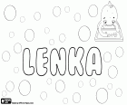 Lenka, nom femení d'origen txec i eslovac. Lenka, nom derivat d'Helena i Magdalena