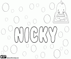 Nicky, nom utilitzat tant per nena com per nen. Nicky, diminutiu de noms com Nicole i Nicholas. Nicky, variant de Nikki
