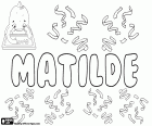 Matilde, nom femení d'origen germànic, derivat de Mahthildis. Matilde, nom en espanyol, portuguès i italià. Matilde, variant de Matilda, Mathilde i Matilde, entre d'altres