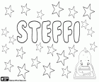 Steffi, variant del Steffie. Tots dos són diminutius de Stefanie o Stephanie, noms en alemany