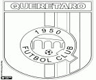 Insígnia de Querétaro FC, club de futbol mexicà conegut com els galls blancs de Queretaro, Gallos Blancos de Querétaro