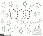Tara, nom femení amb diferents significats i orígens. Tara, nom d'origen gaèlic, el seu significat és estrella. Tara, nom d'una deessa hindú i un Buda femení. Tara, diminutiu de Tamara. Tara té variants i Tarah i Taralyn entre d'altres