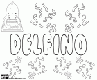 Delfino, un nom derivat del nom llatí Delphinus, que prové de la paraula grega delphis que significa dofí