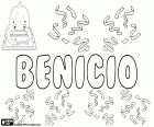 Benicio, nom de nen en castellà. Benicio, nom que prové del llatí Benedictus