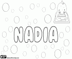 Nadia, nom femení d'origen eslau que significa esperança. Nadia, variant de Nadja, nom rus per a noia. Nadia, nom femení d'origen àrab que apareix en l'Alcorà. Nadia, nom utilitzat en moltes llengües