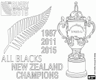 L'equip nacional de Nova Zelanda de rugbi, els All Blacks són els campions de la Copa del món de rugbi 2015 repetint el títol de 2011. Nova Zelanda ha jugat la final contra Austràlia i el resultat ha estat 34-17. El jugador Dan Carter ha estat escollit l'home del partit en la seva última participació amb els All Blacks. Nova Zelanda és el primer tricampió de la Copa del món de rugbi, Web Ellis Cup: 1987, 2011 i 2015