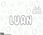 Luan, nom de l'infant amb diferents orígens i significats. Luan, nom d'origen celta, que vol dir guerrer. Luan, paraula en albanès, que vol dir Lleó. Luan, molt popular al Brasil de nom masculí