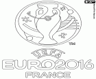 Logotip de la UEFA EURO 2016 o Campionat d'Europa de futbol UEFA 2016. La competició se celebrarà a França des del 10 de juny al 10 de juliol de 2016