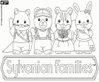 Sylvanian Families, quatre figuretes de la col·lecció d'animals antropomorfics. Aquestes figuretes són de l'empresa japonesa Epoch