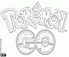El logo de Pokémon GO, el videojoc d'aventura basat en la realitat augmentada. És un joc free-to-play per a iOS i Android. El joc consisteix en la cerca i la captura de Pokémons que es troben amagats en el món real