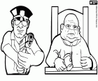 Un agent de policia i un jutge, dos representants de la justícia