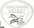 Logotip de la Union sportive Orléans Loiret football, US Orleans, club de futbol de la ciutat d'Orleans, capital de noms i de la regió francesa Centre – Vall del Loira