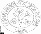 Escut de Fatih Karagümrük Spor Kulübü, club de futbol al barri de Karagümrük en el districte de Fatih, ciutat més poblada i més gran de Istanbul, Turquia