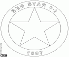 Insígnia del Red Star Football Club, club de futbol amb seu a Saint-Ouen, un municipi del departament de Sena Saint-Denis al nord de París