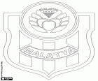 Logotip de Yeni Malatyaspor, club de futbol amb seu a Malatya, gran ciutat turca de l'est d'Anatòlia i capital de la província de Malatya