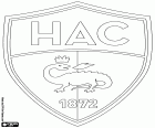 Insígnia de Le Havre Athletic Club, conegut com l'Havre AC o Le HAC, club de futbol a Le Havre, una ciutat de Normandia amb costa al canal de la mànega, al nord-oest de França