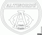 Logotip del Altınordu Futbol Kulübü, club de futbol de İzmir, Esmirna, ciutat metropolitana costanera a l'oest d'Anatòlia, capital de l'Izmir a la regió de l'Egeu