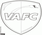 Escut de Valenciennes Football Club, VAFC, club de futbol amb seu a Valenciennes, ciutat del nord de França prop de la frontera amb Bèlgica