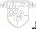 Emblema de Göztepe Spor Kulübü, club esportiu amb seu al barri de Güzelyalı de la ciutat metropolitana d'Esmirna, İzmir en turc, situat a la costa del mar Egeu
