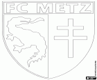 Insígnia de Football Club de Metz, club de futbol de la ciutat de Metz a França al nord-est. Metz era la capital de Lorena, l'antiga regió, avui en dia és la capital de Mosel·la