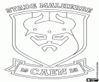 Logotip de Stade Malherbe Caen, club de futbol de Caen, ciutat del nord-oest de França, capital del departament de Calvados i a Normandia