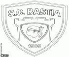 Insígnia del Sporting Club de Bastia, club de futbol a Bastia, ciutat situada al nord de la illa de Còrsega