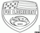 Logotip de Football Club Lorient-Bretagne Sud, club de futbol a Lorient, ciutat portuària de la Bretanya, al nord-oest de França