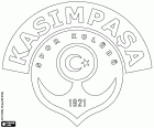 Logo de Kasımpaşa Spor Kulübü, club esportiu amb seu a Kasımpaşa, un barri de la part europea d'Istanbul, la ciutat més gran i més poblada de Turquia