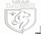 Escut de Lille Olympique Sporting Club, LOSC Lille, club de futbol amb seu a Lille, ciutat del nord de França i la capital de la regió Nord-Pas-de-Calais-Picardia