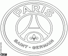 Escut del París Saint-Germain Football Club, el PSG, club esportiu i club de futbol amb seu a París, la capital francesa