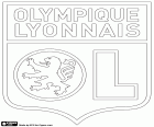 Insígnia de l'Olympique de Lió, Olympique Lyonnais, OL, club de futbol a Lió, la tercera ciutat més poblada de França. Lyon situat al centre-est de França és la capital de la regió d'Auvergne-Rhone-Alpes