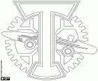 Logotip de FK Torpedo Moscou, club de futbol de la ciutat federal de Moscou, la capital de Rússia. Futbolnyĭ Klub Torpedo Moskva, nom original rus transliterat