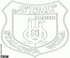 Insígnia de Stal Stalowa Wola, club de futbol amb seu a Stalowa Wola, ciutat a prop del riu San, al Voivodat de Subcarpàcia, al sud-est de Polònia