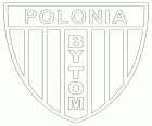 Insígnia de Klub Sportowy Polonia Bytom, club de futbol a Bytom, ciutat que forma part de la regió metropolitana de Katowice, al Voivodat de Silèsia, al sud de Polònia